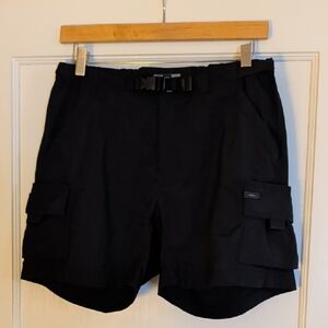 REI Black Women's Cargo Shorts with Integrated Belt